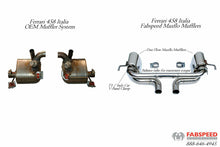 Load image into Gallery viewer, Fabspeed Ferrari 458 Italia Maxflo CHALLENGE STYLE dual outlet Performance Exhaust System (2010-2015)