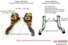 Load image into Gallery viewer, Fabspeed Ferrari 458 Italia link comp. Pipes (2010-2015)