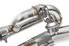 Load image into Gallery viewer, Fabspeed Porsche 991 Carrera Valvetronic Center Muffler Bypass X-Pipe (Valved Exhaust Only) (2012-2016) - FS.POR.991.CMBXVC