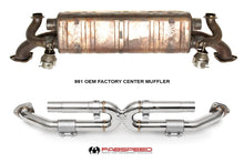 Load image into Gallery viewer, Fabspeed Porsche 991 Carrera Center Muffler Bypass X-Pipe (Non-Valved Exhaust)(2012-2016) - FS.POR.991.CMBX