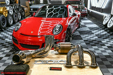 Load image into Gallery viewer, Fabspeed Porsche 991.2 GT3 / GT3 RS Sport Headers with HJS Catalytic Converters - FS.POR.9912GT3.SHDR