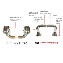 Load image into Gallery viewer, Fabspeed Porsche 992 Carrera link comp. Pipes (2020+) - FS.POR.992.CB