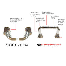 Load image into Gallery viewer, Fabspeed Porsche 992 Carrera link comp. Pipes (2020+) - FS.POR.992.CB