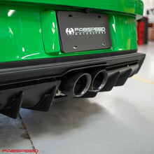 Load image into Gallery viewer, Fabspeed Porsche 992 GT3 / GT3 RS Deluxe Dual Style Tips (2022+) - FS.POR.992GT3.DTCF