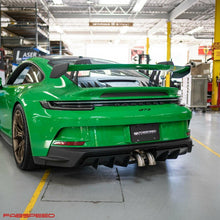 Load image into Gallery viewer, Fabspeed Porsche 992 GT3 / GT3 RS Deluxe Dual Style Tips (2022+) - FS.POR.992GT3.DTCF