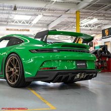 Load image into Gallery viewer, Fabspeed Porsche 992 GT3 / GT3 RS Deluxe Dual Style Tips (2022+) - FS.POR.992GT3.DTCF