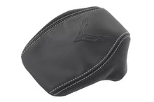 Load image into Gallery viewer, Corvette C8 Headrest Cover OEM Genuine GM Parts Leather with Emblem Sky Cool Grey