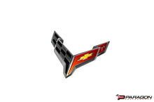 Load image into Gallery viewer, C8 CORVETTE CHROME FRONT FLAG EMBLEM OEM GM