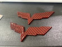 Load image into Gallery viewer, C6 Corvette Z06 ZO6 ZR1 Grand Sport Carbon Fiber HydroGraphics / Custom Painted Bumper Emblem