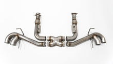 Load image into Gallery viewer, MBRP C8 CORVETTE 3" STAINLESS STEEL CATBACK EXHAUST - QUAD TIPS W/ CARBON FIBER TIPS