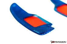 Load image into Gallery viewer, PARAGON C8 CORVETTE PADDLE SHIFTER COVERS - BLUE CARBON FIBER