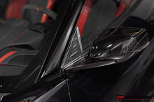 Load image into Gallery viewer, PARAGON C8 CORVETTE CARBON FIBER ANTI-BUFFETING A PILLAR TRIM OVERLAY