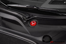 Load image into Gallery viewer, C8 CORVETTE FLAG BILLET BRAKE FLUID CAP COVER - BLACK, BLUE OR RED