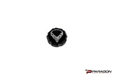 Load image into Gallery viewer, C8 CORVETTE FLAG BILLET BRAKE FLUID CAP COVER - BLACK, BLUE OR RED