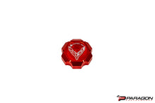 Load image into Gallery viewer, C8 CORVETTE FLAG BILLET COOLANT CAP COVER - BLACK, BLUE OR RED