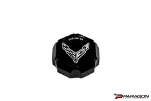 Load image into Gallery viewer, C8 CORVETTE FLAG BILLET OIL CAP COVER - BLACK, BLUE OR RED
