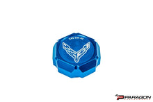 Load image into Gallery viewer, C8 CORVETTE FLAG BILLET OIL CAP COVER - BLACK, BLUE OR RED