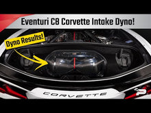 Load and play video in Gallery viewer, EVENTURI C8 HTC CORVETTE CARBON FIBER INTAKE SYSTEM WITH CLEAR LID - CONVERTIBLE