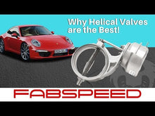 Load and play video in Gallery viewer, Fabspeed Porsche 981 Boxster/Cayman TrackTec Valved Bypass Exhaust System - FS.POR.981.TTCPVC