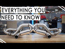 Load and play video in Gallery viewer, Fabspeed Porsche 718 GT4 RS Titanium Valvetronic X-Pipe Cat-Back Exhaust System (2022+) - FS.POR.718GT4RS.VLVCF.TI