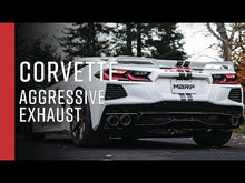 Load and play video in Gallery viewer, MBRP C8 CORVETTE 3" STAINLESS STEEL CATBACK EXHAUST - QUAD TIPS W/ CARBON FIBER TIPS