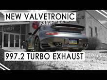 Load and play video in Gallery viewer, Fabspeed Porsche 997.2 Turbo / Turbo S Valvetronic Supersport X-Pipe Exhaust System (2010-2012) - FS.POR.9972T.SSSXVP