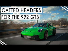 Load and play video in Gallery viewer, Fabspeed Porsche 992 GT3 / GT3 RS RENNKRAFT® US PATENTED Modular Street and Racing Headers with HJS Catalytic Converters (2022+) - FS.POR.992GT3.MH.SC