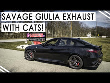 Load and play video in Gallery viewer, Fabspeed Alfa Romeo Giulia Quadrifoglio Primary Sport Catalytic Converter Downpipes - FS.ALF.G29T.PSC