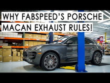 Load and play video in Gallery viewer, Fabspeed Porsche Macan S / GTS V6 Rear Slip-on Sport Exhaust (2019 - 2022+) - FS.POR.19MCNV6.MBPB