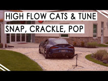 Load and play video in Gallery viewer, Fabspeed Toyota Supra 3.0L (A90) Sport Catalytic Converter Downpipe (2020+) - FS.TOY.SUPRA.SC