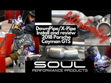 Load and play video in Gallery viewer, Porsche 718 Boxster / Cayman SOUL Sport Catalytic Converter Downpipe