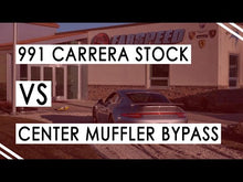 Load and play video in Gallery viewer, Fabspeed Porsche 991 Carrera Center Muffler Bypass X-Pipe (Non-Valved Exhaust)(2012-2016) - FS.POR.991.CMBX