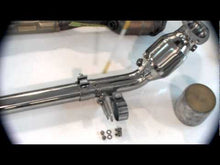 Load and play video in Gallery viewer, Fabspeed Maserati GranTurismo Resonator Bypass X- Pipe (2008-2019) - FS.MAS.GT.XP