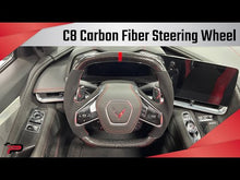 Load and play video in Gallery viewer, PARAGON PERFORMANCE C8 Z06 STYLE CORVETTE CARBON FIBER STEERING WHEEL