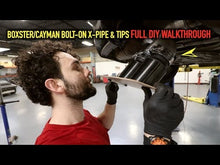 Load and play video in Gallery viewer, Porsche 987.1 Boxster / Cayman SOUL Bolt-On X-Pipe With Tips