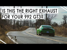 Load and play video in Gallery viewer, Fabspeed Porsche 992 GT3 / GT3 RS Titanium Valved Cat-Back Exhaust System (2022+) - FS.POR.992GT3.VLVCF.TI