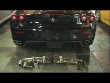 Load and play video in Gallery viewer, Fabspeed Ferrari F430 Polished Slip-on Tip Covers (2005-2009) - FS.FER.430.TCP