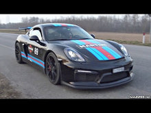 Load and play video in Gallery viewer, Fabspeed Porsche 981 Cayman GT4 Lightweight Competition Exhaust System - FS.POR.981GT4.CESP