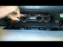 Load and play video in Gallery viewer, 2005-2013 C6 CORVETTE - STOCK EXHAUST FILLER PANEL PLAIN POLISHED STAINLESS STEEL