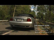 Load and play video in Gallery viewer, Fabspeed Maserati GT Coupe/Spyder/Gransport Resonator Bypass X-Pipe (2002-2007) - FS.MAS.CS.XP