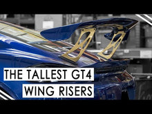Load and play video in Gallery viewer, Fabspeed Porsche 981/718 Cayman GT4 Monoblock Wing Risers (2015+) - FS.POR.GT4.MWR.CB