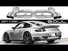 Load and play video in Gallery viewer, Porsche 997.1 Turbo Competition X-Pipe Exhaust System