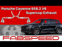 Load and play video in Gallery viewer, Fabspeed Porsche 958.2 Cayenne Turbo / Turbo S Supercup Exhaust System (2015-2018) - FS.POR.9582T.SCUP