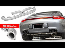 Load and play video in Gallery viewer, Porsche 997.2 Carrera Center Muffler Bypass Exhaust
