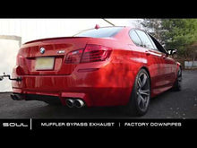 Load and play video in Gallery viewer, BMW F10 M5 SOUL Resonated Muffler Bypass Exhaust