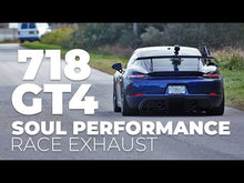 Load and play video in Gallery viewer, Porsche 718 GT4 Clubsport SOUL Race Exhaust System