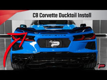 Load and play video in Gallery viewer, PARAGON PERFORMANCE C8 CORVETTE V2 DUCKTAIL REAR SPOILER - CARBON FLASH