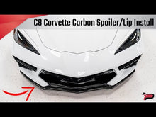 Load and play video in Gallery viewer, PARAGON PERFORMANCE 1VM C8 CORVETTE CARBON FIBER FRONT LIP/SPOILER