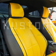 Load image into Gallery viewer, 2015-Up Ford Mustang Two-tone Leather Seat Covers by KustomCover