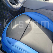 Load image into Gallery viewer, 2014-19 Corvette C7 BLUE with Black Leather Seat Covers from KustomCover